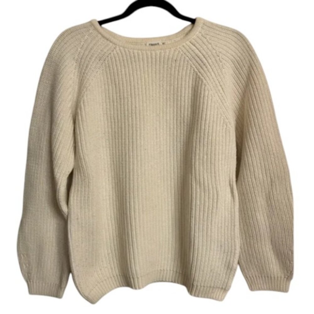 Filippa K cream rib raglan pullover sweater size L
